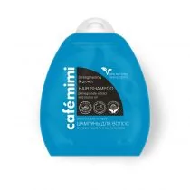 Le Cafe de Beaute Kafe Krasoty Kafe Krasoty Cafe mimi Szampon do włosów wzmocnienie i siła wzrostu ekstrakt z pestek granatu olej jojoba proteiny roślinne witaminy B5 B3 B6 C E 95% składników naturaln - Szampony do włosów - miniaturka - grafika 1