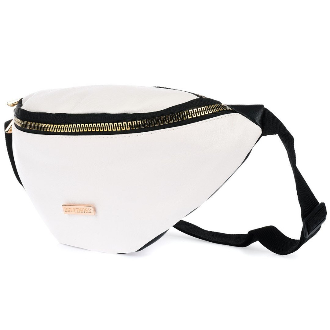 Biała nerka saszetka damska biodrówka Beltimore eko V19 biały