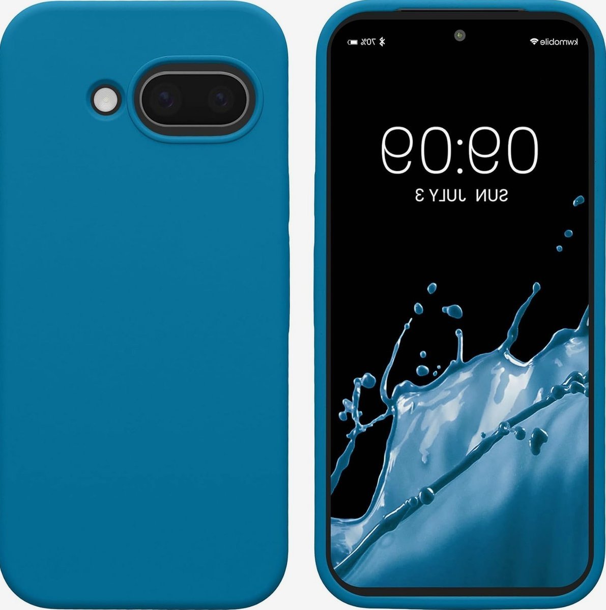 Etui do telefonu silikonowe tpu miękkie wykończenie niebieskie