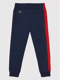 Spodnie i spodenki dla dziewczynek - Lacoste Spodnie dresowe XJ2632 Granatowy Regular Fit - grafika 1