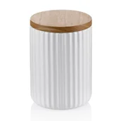 Pojemniki kuchenne - Kela MELLIS POJEMNIK KUCHENNY 750 ML Z BAMBUSOWĄ POKRYWKĄ 10 CM CERAMIKA KE-12480 - miniaturka - grafika 1