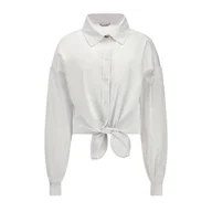 Koszule damskie - Damska Koszula GUESS LS DEA BOWED SHIRT W4RH59WE2Q0-G011 – Biały - miniaturka - grafika 1