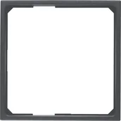 Gniazdka elektryczne - Hager Polo Pierścień przejściowy do płytki centralnej 50 x 50 mm antracyt B.1/B.3/B.7 Glas 11091616 11091616 - miniaturka - grafika 1