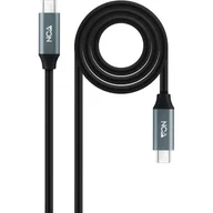 Pozostałe akcesoria sieciowe - NanoCable Nanocable Cable 10.01.2101 1 m Kabel USB do typu C Czarny przewód do ładowania i przesyłania danych 7 mm do smartfonów - miniaturka - grafika 1