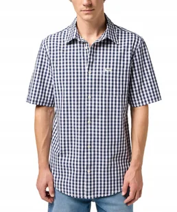 Koszula Wrangler SS 1 PKT SHIRT 112350566 Black Iris M - Koszule męskie - miniaturka - grafika 1