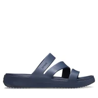 Klapki i japonki damskie - Klapki Crocs Getaway Strappy 209587 Granatowy - miniaturka - grafika 1