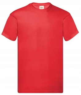 T-shirt Koszulka Męska Bawełna 100% Original T 610820 CZERWONA XXL - Koszulki męskie - miniaturka - grafika 1