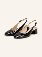 Czółenka - Stuart Weitzman Czółenka Z Odkrytą Piętą Maeve 35 schwarz - miniaturka - grafika 1