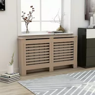 Akcesoria grzewcze - vidaXL Osłona na kaloryfer, 152x19x81 cm, MDF - miniaturka - grafika 1