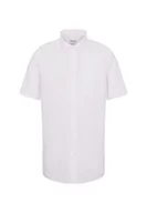 Koszule męskie - Seidensticker Męska koszula biznesowa - Regular Fit - nie wymaga prasowania - kołnierz Kent - krótki rękaw - 100% bawełna, biały (biały 1), 42 - miniaturka - grafika 1