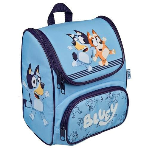 Scooli – plecak przedszkolny CUTIE – komora główna i kieszeń przednia – wyściełane szelki i plecy – idealny dla dzieci od 3 lat, niebieski, ok. 22 × 24 × 15 cm