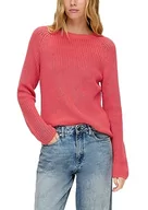 Swetry damskie - Q/S by s.Oliver Damski sweter z dzianiny liliowy/różowy XS, liliowy/różowy, XS - miniaturka - grafika 1