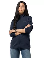 Kurtki damskie - Jack Wolfskin Damska kurtka polarowa Modesto Jacket W niebieski niebieski (midnight blue) XS - miniaturka - grafika 1