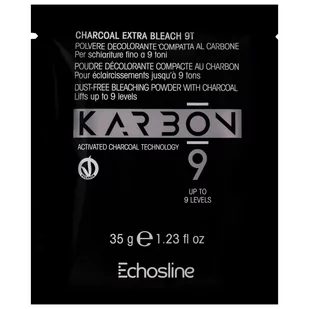 Echosline, Karbon 9, Wegański rozjaśniacz w proszku z aktywnym węglem, rozjaśnia nawet do 9 tonów, saszetka, 35 g - Farby do włosów i szampony koloryzujące - miniaturka - grafika 1