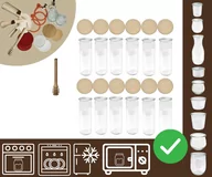 Pojemniki kuchenne - Słoiki WECK 12szt/ drewniane wieko, nabierak słoik 600ml CYLINDER / Wamar-Sosenka - miniaturka - grafika 1