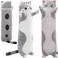 Maskotki i pluszaki - Maskotka Pluszak Poduszka Kot 50 Cm Kotek Szary - miniaturka - grafika 1