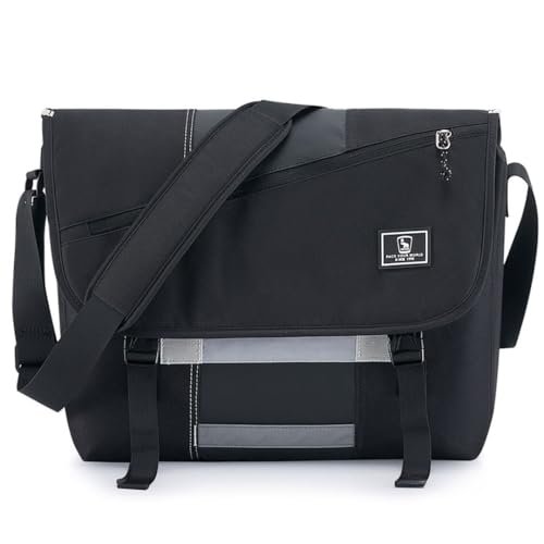 OIWAS Torba listonoszka dla kobiet, płócienna torba na laptopa 15,6 cala, aktówka komputerowa, męska torba crossbody, plecak szkolny
