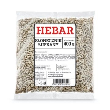Hebar Słonecznik łuskany 400 g