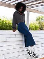 Spódnice - Sinsay - Jeansowa spódnica - granatowy - miniaturka - grafika 1