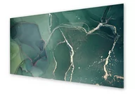 Dekoracje domu - Panel kuchenny HOMEPRINT Zielono złoty marmur 125x50 cm - miniaturka - grafika 1