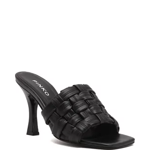 Pinko Klapki CORINNA | z dodatkiem skóry - Klapki i japonki damskie - miniaturka - grafika 1