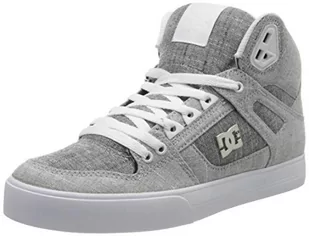 DC Shoes Męskie buty do jazdy na deskorolce Pure High-top Wc Tx Se, czerwony - Szary Grey White - 46 EU - Koszulki męskie - miniaturka - grafika 1