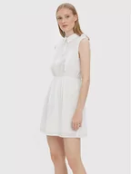 Sukienki - Vero Moda Sukienka letnia Sally 10272001 Biały Regular Fit - miniaturka - grafika 1