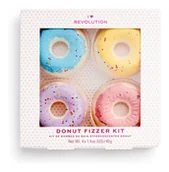 Kosmetyki do kąpieli - Makeup Revolution London Makeup Revolution London I Heart Revolution Donut Fizzer zestaw zestaw Blueberry - miniaturka - grafika 1