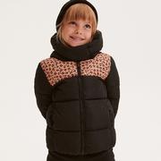 Kurtki i płaszcze dla dziewczynek - Reserved - Pikowana kurtka z efektem reflective - Czarny - miniaturka - grafika 1