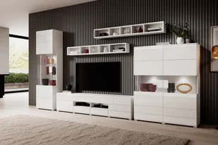 Witryna stojąca jednodrzwiowa Toledo 05 - biały połysk - Witryny Witryna stojąca jednodrzwiowa Toledo 05 - biały połysk - Witryny - miniaturka - grafika 5