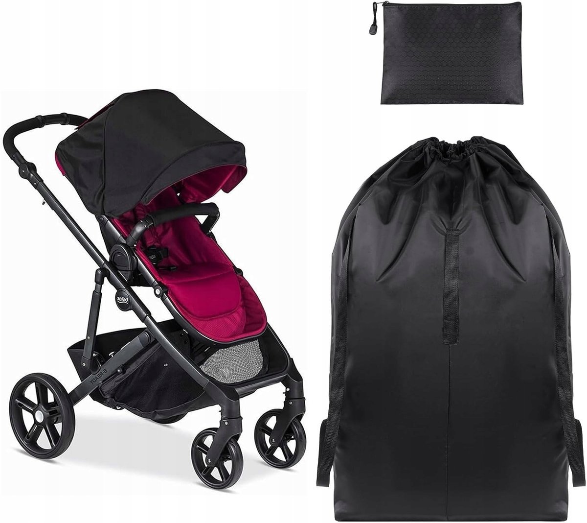 POKROWIEC OCHRONNY NA WÓZEK DZIECIĘCY WOREK DO SAMOLOTU AUTA TORBA DUŻA