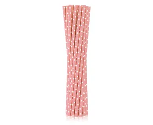Rurki słomki papierowe jasny róż 6x197mm 12szt - Godan - Naczynia i sztućce jednorazowe - miniaturka - grafika 2