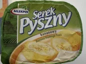 Dodatki do ciast w proszku - Serek homogenizowany Pyszny bananowy 140 g - miniaturka - grafika 1