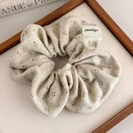 Ozdoby do włosów - TEMU 1 szt. Koreańska Gumka do Włosów z Kwiatowym Wzorem Elegancka Gumka do Kucyka w Stylu Vintage z Nadrukiem, Pojedyncza Sztuka, Specjalna na - miniaturka - grafika 1