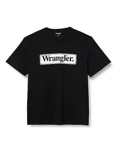 Wrangler T-shirt męski, czarny, L - Koszulki męskie - miniaturka - grafika 1