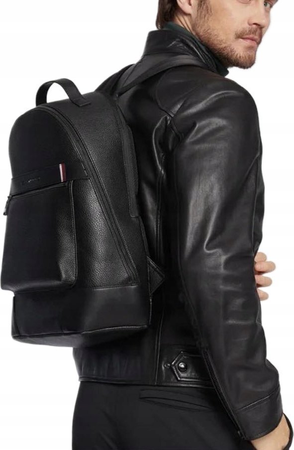 NOWY PLECAK TOMMY HILFIGER TH SKÓRA ELEGANCKI NA LAPTOPA