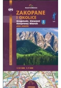Zakopane i okolice. Krupówki, Giewont i Kasprowy Wierch Plan miasta - CartoMedia - Atlasy i mapy Zakopane i okolice. Krupówki, Giewont i Kasprowy Wierch Plan miasta - CartoMedia - Atlasy i mapy - miniaturka - grafika 2