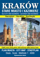 Atlasy i mapy - Kraków. Stare Miasto i Kazimierz. Plan miasta foliowany 1:4000 - miniaturka - grafika 1