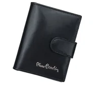 Portfele - PIERRE CARDIN skórzane etui, wizytownik czarny YS520 - miniaturka - grafika 1
