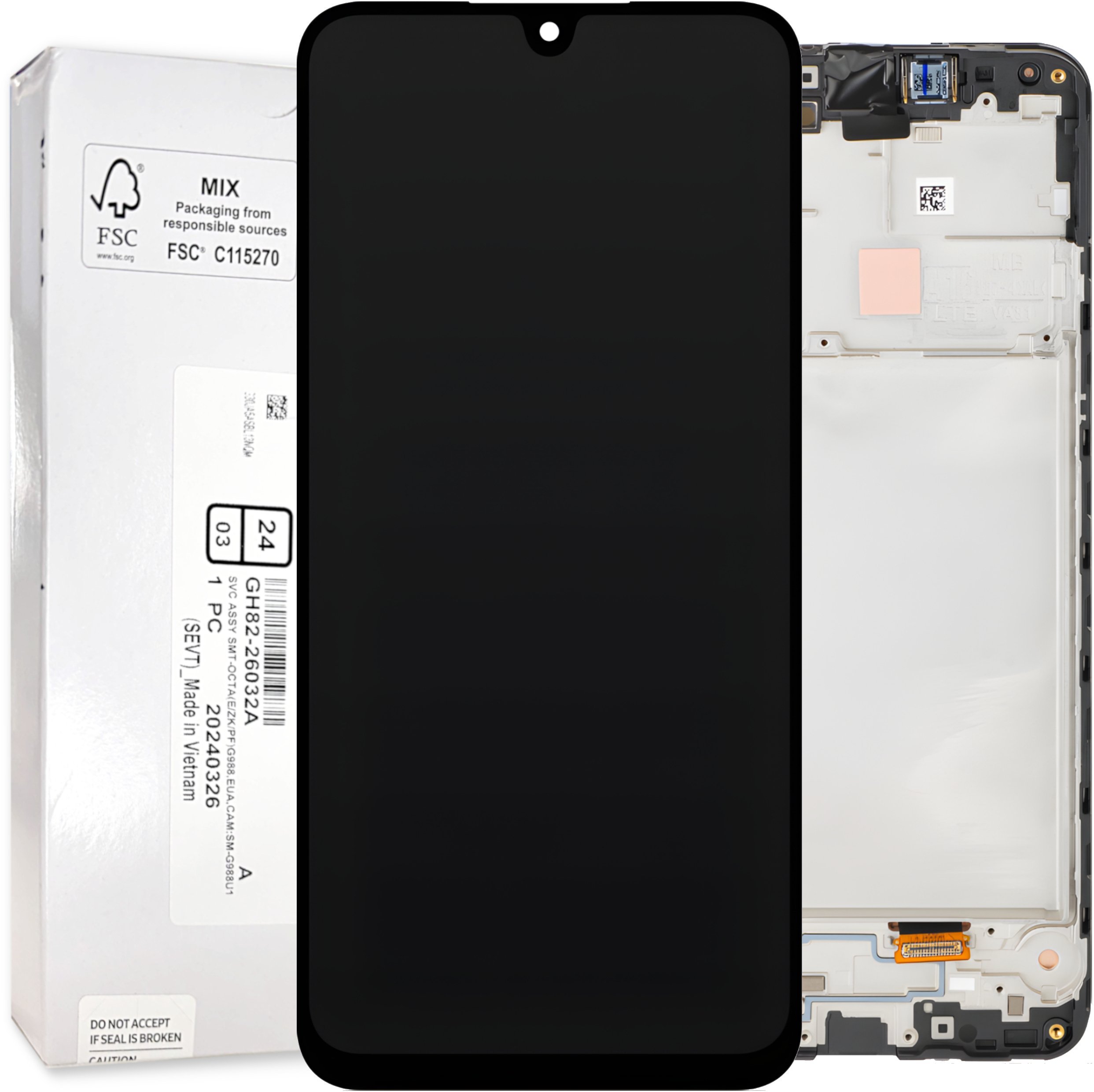 Bateria Samsung Wyświetlacz Samsung Galaxy A16 4G LCD SM-A165F Ekran Oryginał Service Pack