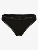 Majtki damskie - Calvin Klein Stringi Kobiety Sztuczne włókno czarny jednolity, S - miniaturka - grafika 1