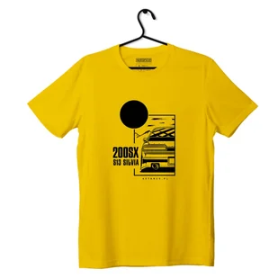 T-shirt koszulka Nissan 200SX S13 JDM żółta-XL - Odzież do sportów motorowych - miniaturka - grafika 1
