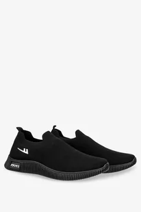 Czarne buty sportowe slip on Casu 22-3-22-B - Slip on męskie - miniaturka - grafika 1