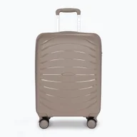 Walizki - Walizka podróżna KADVA Brava 40 l beżowa - miniaturka - grafika 1