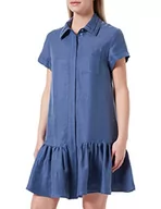 Sukienki - HUGO Damska sukienka karlasti-t, Dark Blue407, 46 PL - miniaturka - grafika 1