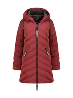 Kurtki damskie - Geographical Norway Parka "Clarisal" w kolorze bordowym - miniaturka - grafika 1