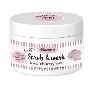 Nacomi Scrub & Wash Piankowy Peeling Borówka 180ml NACO-3542 - Peelingi do ciała - miniaturka - grafika 1