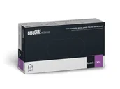 Rękawiczki jednorazowe - Rękawiczki easyCare Nitrylowe Bezpudrowe BLACK 100szt XS - miniaturka - grafika 1