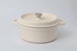 Garnek żeliwny krem Tierra 28 cm - NOIS - Garnki - miniaturka - grafika 1