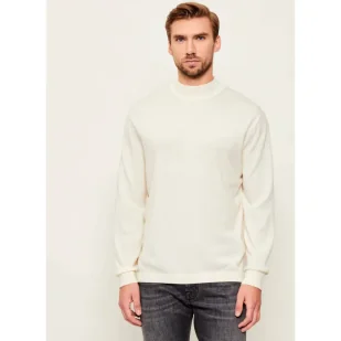 Calvin Klein Wełniany półgolf Regular Fit - Swetry męskie - miniaturka - grafika 1